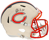 Luther Burden III Signed Chicago Bears RETRO Riddell Full Size Speed Replica Helmet