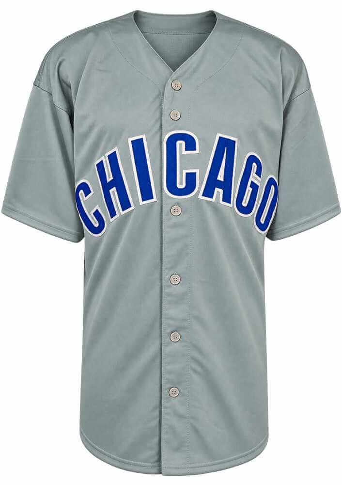 Michael Busch Signed Grey Custom Baseball Jersey