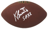 Kevin Butler Signed Wilson Super Grip Full Size NFL Football w/SB XX
