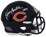 Kevin Butler Signed Chicago Bears Riddell Speed Mini Helmet w/SB XX
