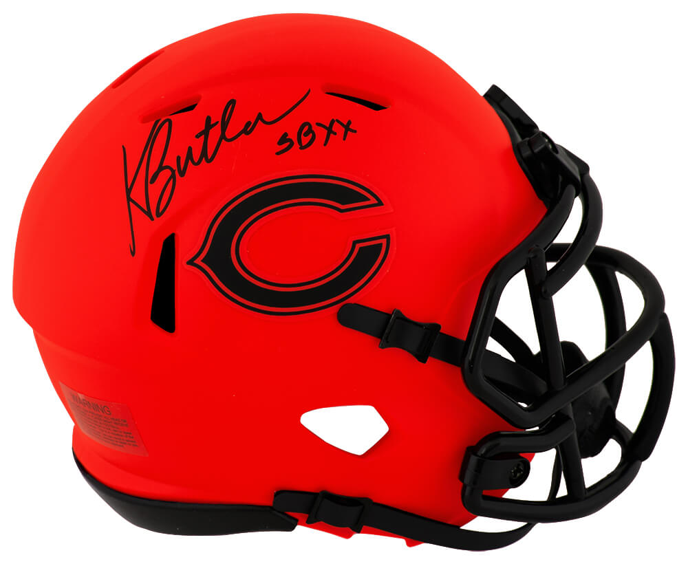 Kevin Butler Signed Chicago Bears RAVE Riddell Speed Mini Helmet w/SB XX
