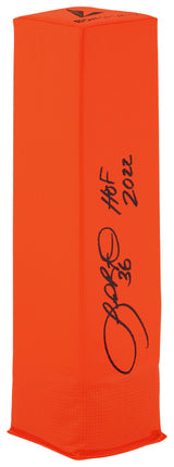LeRoy Butler Signed BSN Orange Football Endzone Pylon w/HOF 2022