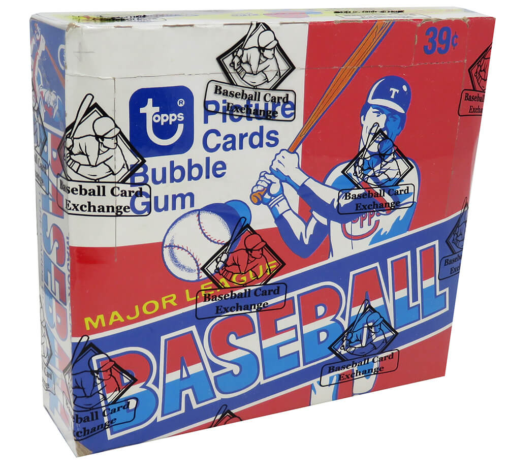 1980 Topps Baseball Cello Box BBCE Wrapped - 24 Packs (Rickey Henderson RC On Back of 1 Pack)