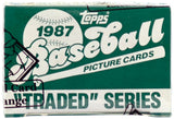 1987 Topps Traded Baseball Factory Set BBCE Wrapped From A Sealed Case (FASC) (Greg Maddux RC)