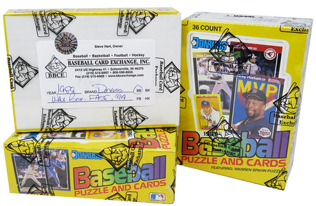 1989 Donruss Baseball Unopened Wax Box BBCE Wrapped From A Factory Sealed Case - 36 Packs
