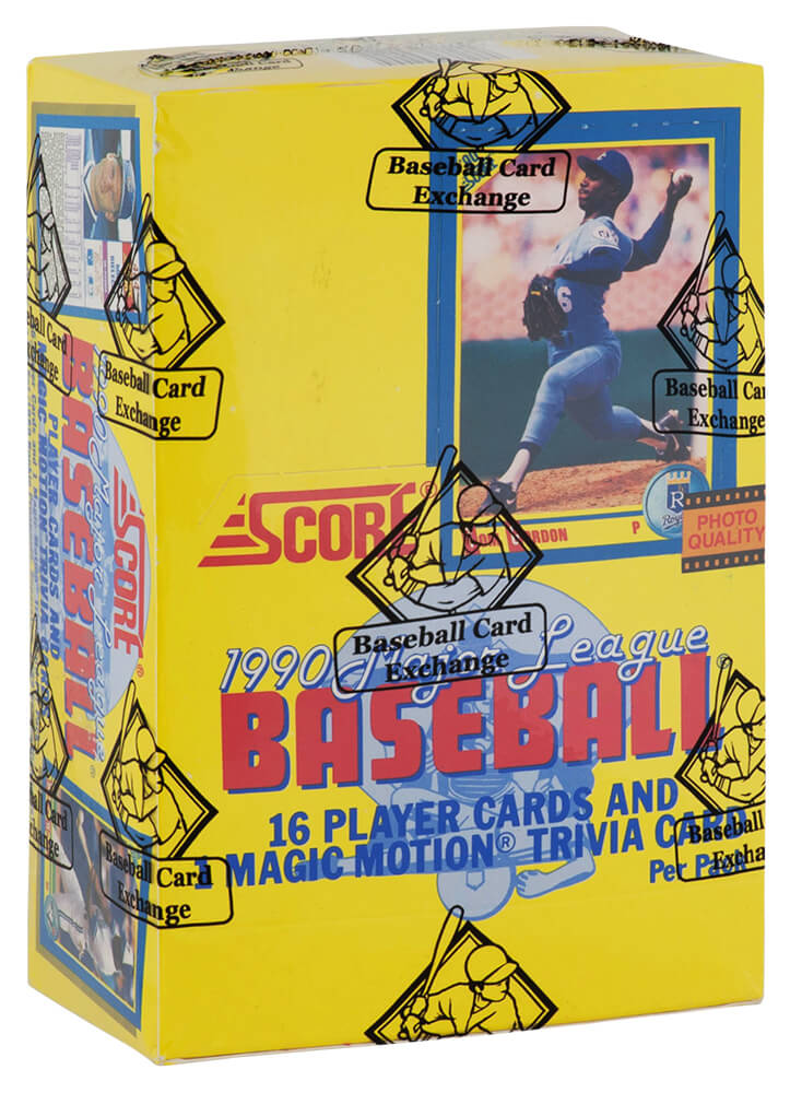 1990 Score Baseball Unopened Wax Box BBCE Wrapped From A Facotory Sealed Case - 36 Packs
