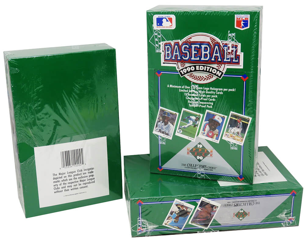 1990 Upper Deck Baseball Low # Series Factory Sealed Wax Box - 36 Packs