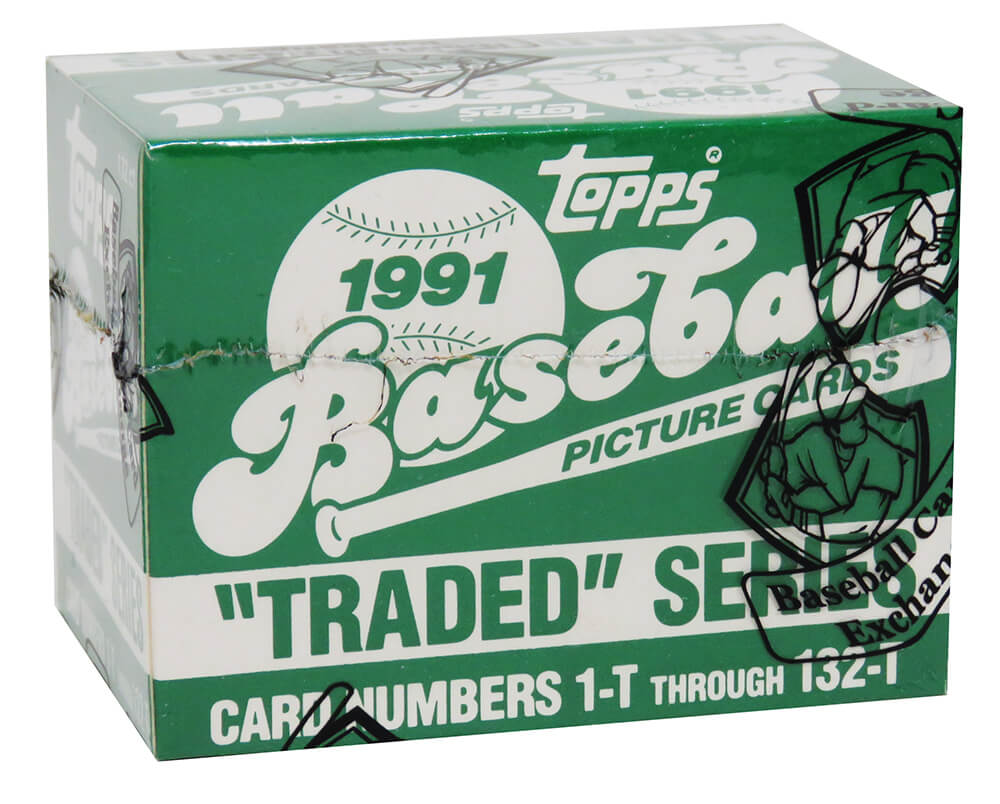 1991 Topps Traded Baseball Factory Set BBCE Wrapped From A Sealed Case (FASC) (Bagwell, I-Rod RC)