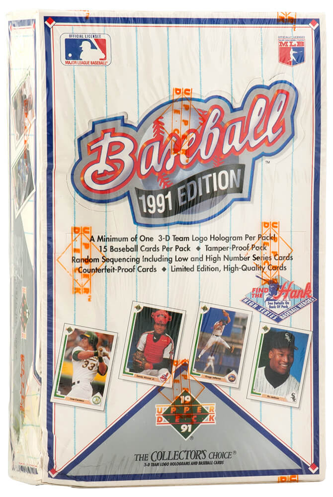 1991 Upper Deck Baseball High # Series Factory Sealed Wax Box - 36 Packs (Find the Hank)