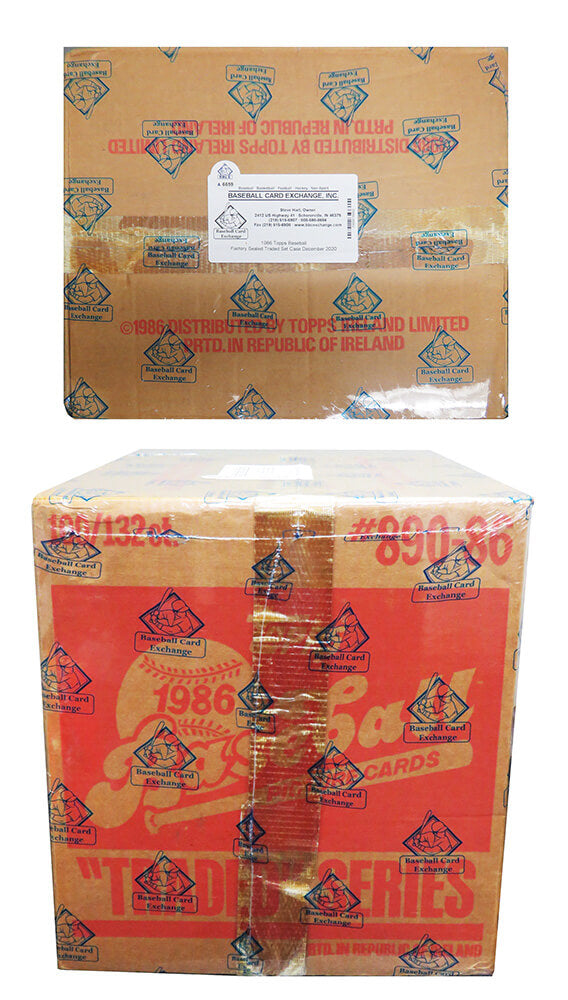 1986 Topps Traded Baseball Unopened Factory Sealed Case (100 Sets) - BBCE Authenticated