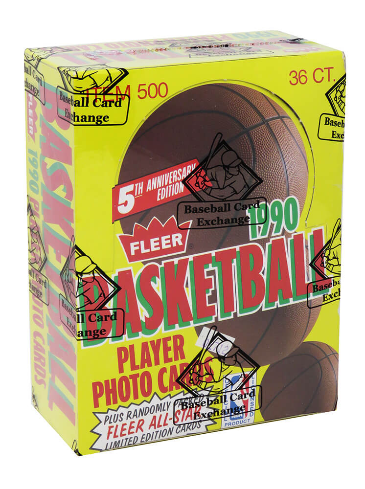 1990-91 Fleer Basketball Unopened Wax Box BBCE Wrapped From A Sealed Case (FASC) - 36 Packs