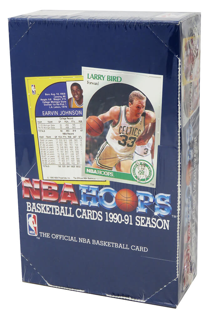 1990-91 Hoops Series 1 Basketball Factory Sealed Unopened Box (FASC) - 36 Packs