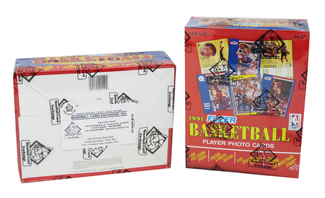 1991-92 Fleer Basketball Unopened Rack Box BBCE Wrapped From A Sealed Case (FASC) - 24 Packs