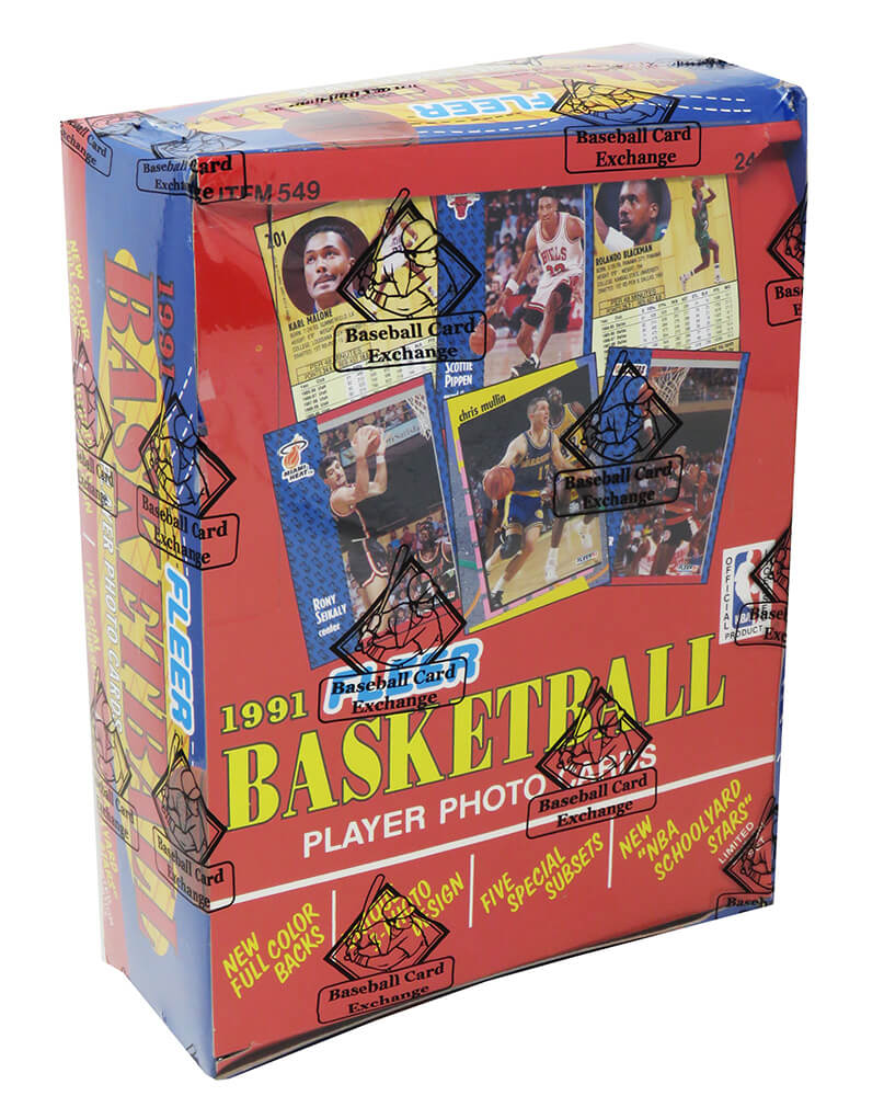 1991-92 Fleer Basketball Unopened Rack Box BBCE Wrapped From A Sealed Case (FASC) - 24 Packs