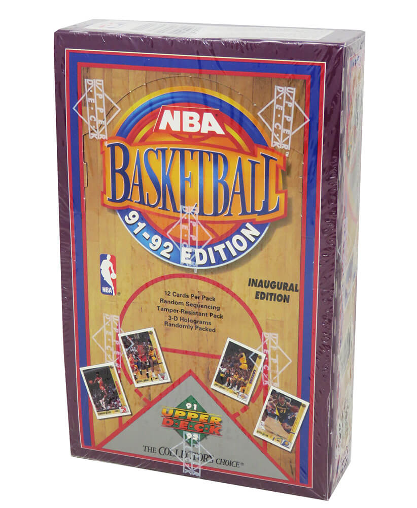 1991-92 Upper Deck Basketball Inaugural Edition Factory Sealed Low Series Box - 36 Packs