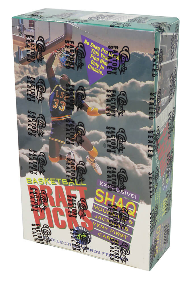 1992 Classic Basketball Draft Picks Factory Sealed Unopened Box (36 Packs) (FIRST SHAQ CARD)