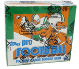 1981 Topps Football Unopened Cello Box BBCE Sealed Wrapped - 24 Packs (Montana RC Top Of 1 Pack)