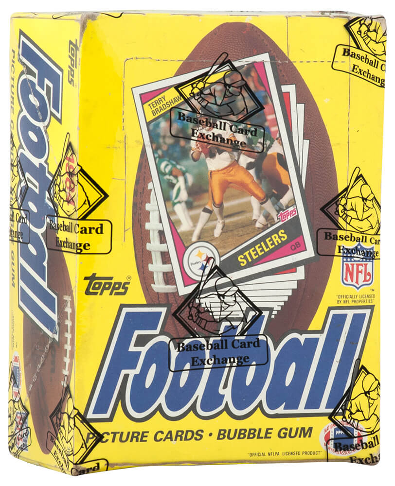 1984 Topps Football Unopened Wax Box BBCE Sealed Wrapped - 36 Packs (Non X-Out) (B)