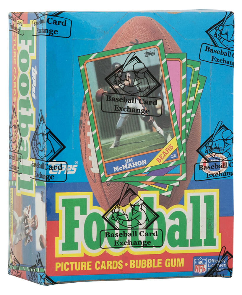 1986 Topps Football Unopened Wax Box BBCE Sealed Wrapped - (Non X-Out) 36 Packs (Jerry Rice, Steve Young RC??) (F)