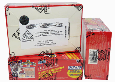 1989 Pro Set Series 2 Football Unopened Wax Box BBCE Wrapped (FASC) - 36 Packs (Sanders, Aikman RC??)
