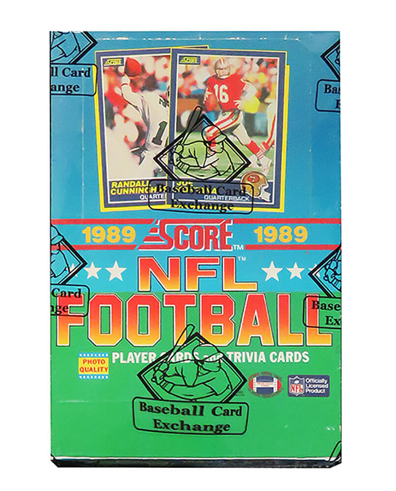 1989 Score Football Unopened Wax Box BBCE Sealed Wrapped - 36 Packs
