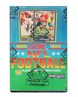 1989 Score Football Unopened Wax Box BBCE Sealed Wrapped - 36 Packs