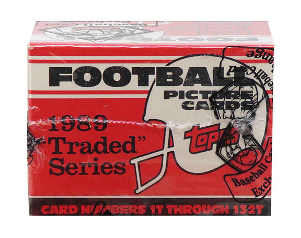 1989 Topps Traded Football Factory Set BBCE Wrapped From A Sealed Case (FASC)