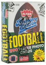 1990 Fleer Football (Premiere Edition) Unopened Wax Box BBCE Wrapped From A Sealed Case (FASC)