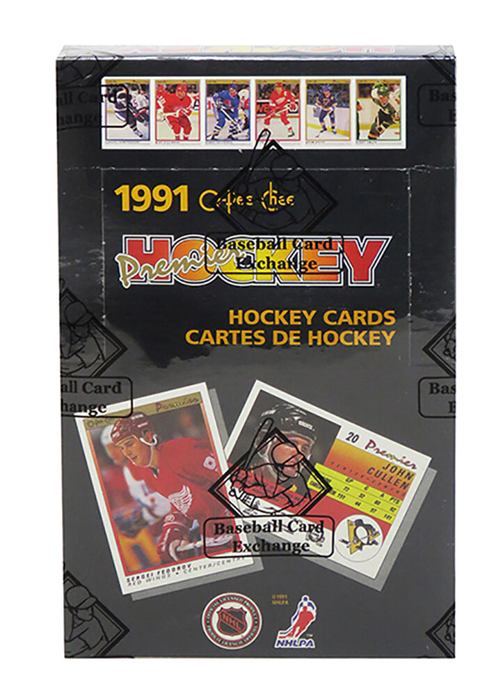 1990-91 O-Pee-Chee OPC Premier Hockey Unopened Wax Box BBCE Sealed Wrapped - 36 Packs