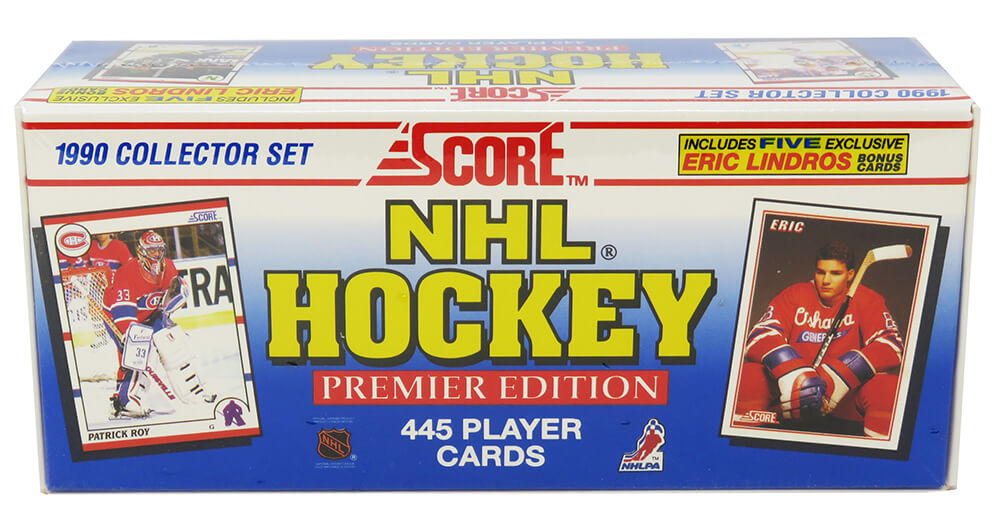 1990 Score Hockey Unopened Factory Sealed Set - 445 Cards (Jagr/Brodeur/Lindros RC's)