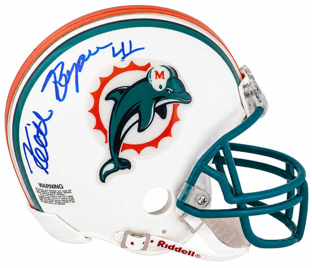 Keith Byars Signed Miami Dolphins Riddell (VSR4) Mini Helmet
