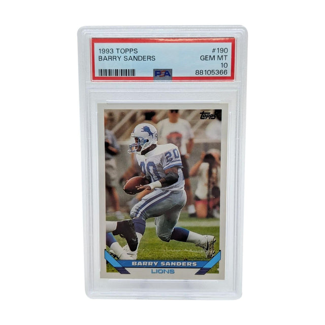 Barry Sanders 1993 Topps Gem Mint 10 Detroit Lions NFL
