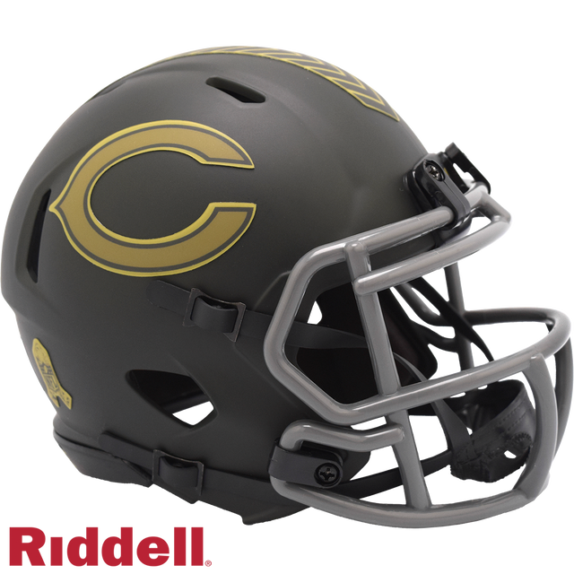 Chicago Bears NFL Riddell Salute To Service 2025 Mini Helmet