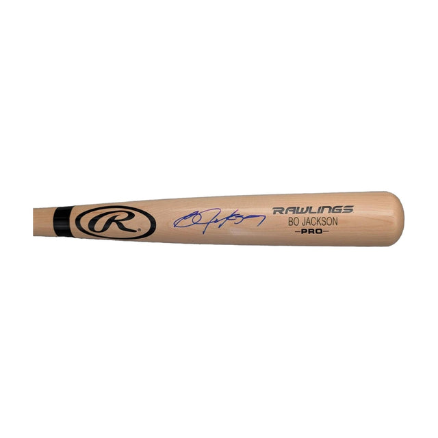 Bo Jackson Signed Authentic Rawlings Natural Baseball Bat MLB Royals