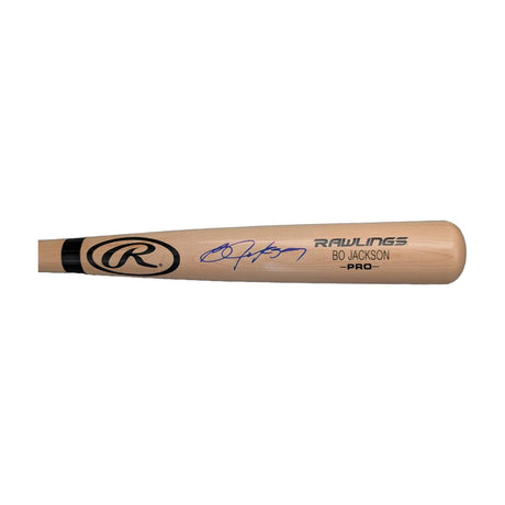 Bo Jackson Signed Authentic Rawlings Natural Baseball Bat MLB Royals