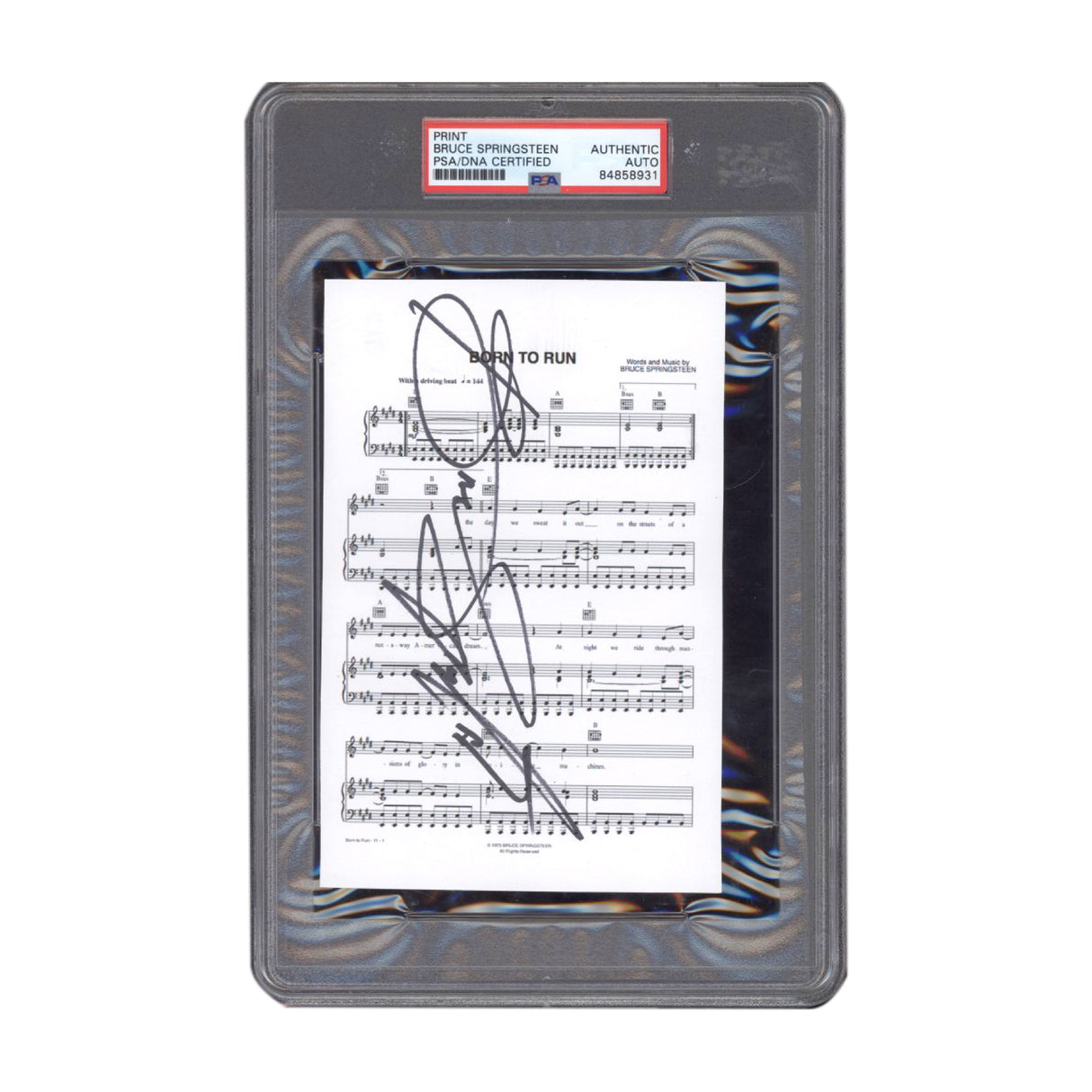 Bruce Springsteen Signed Born To Run PSA/DNA Certified Authentic Auto