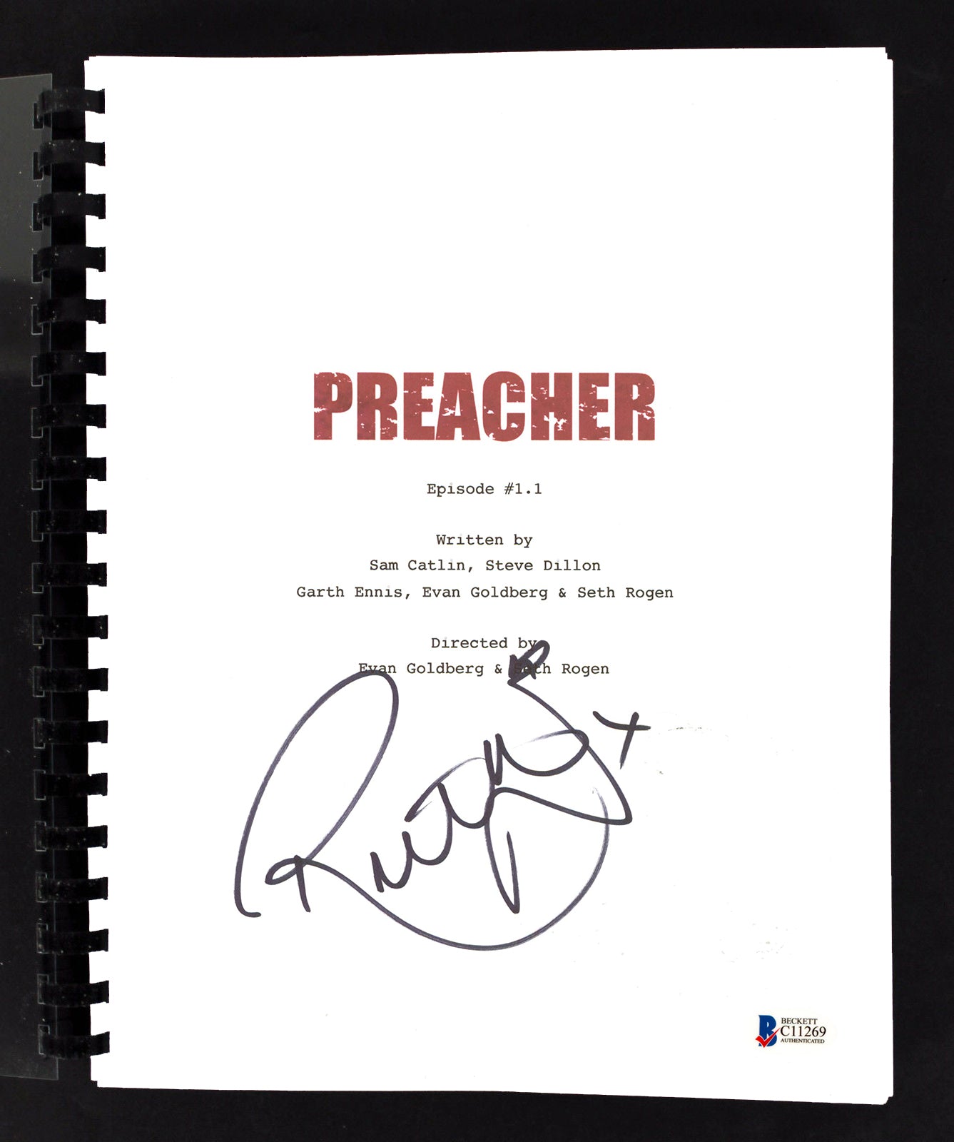 Ruth Negga Authentic Signed Preacher Episode #1.1 Tv Script BAS #C11269
