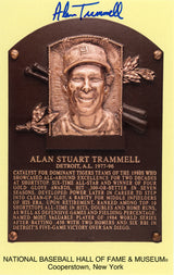 Alan Trammell Autographed HOF Postcard Detroit Tigers Beckett BAS Stock #137993