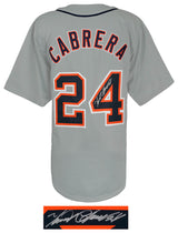 Miguel Cabrera Signed Grey Custom Baseball Jersey