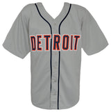 Miguel Cabrera Signed Grey Custom Baseball Jersey w/2012 Triple Crown