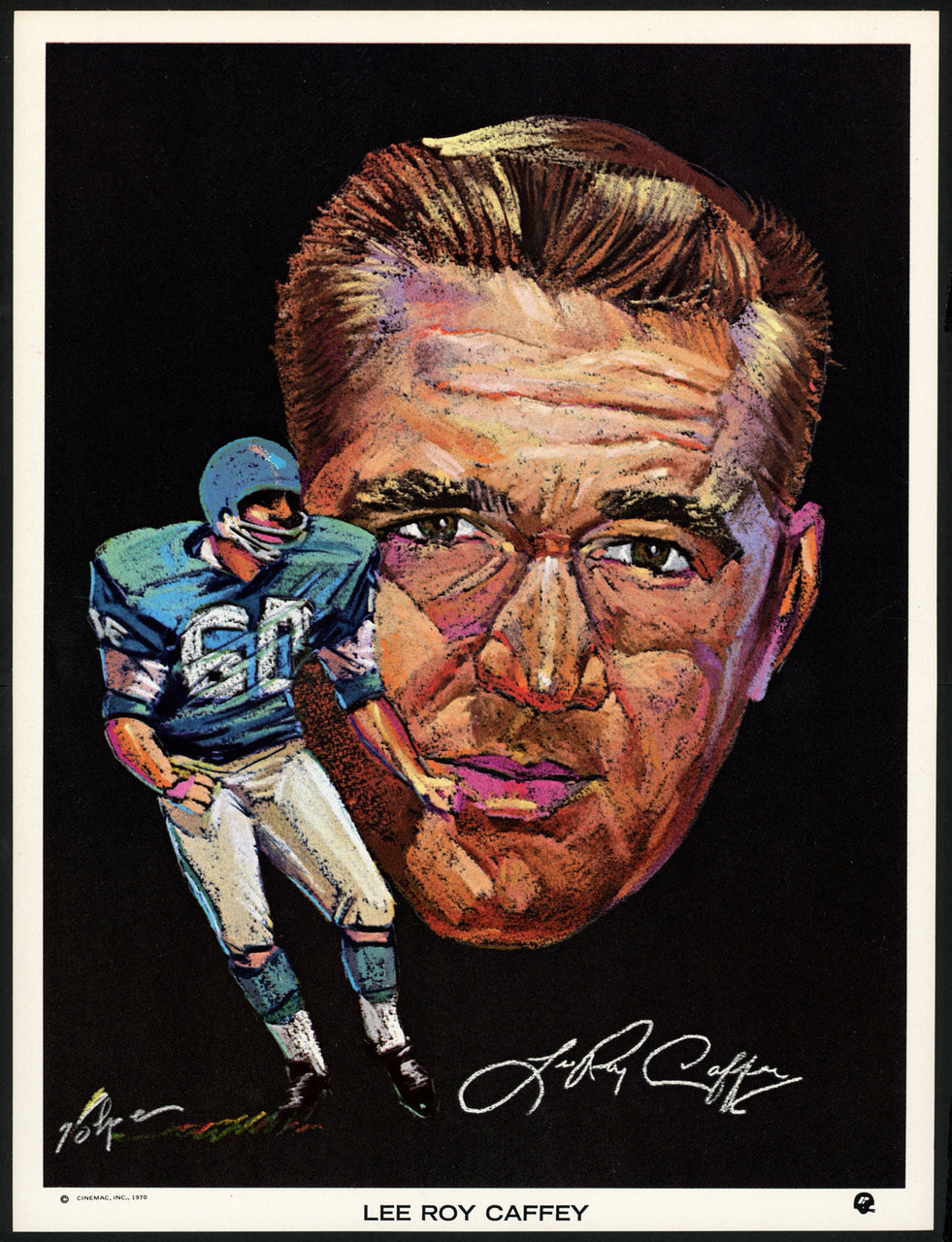 1970 Clark Oil Volpe Card Set (8) Chicago Bears Including Dick Butkus SKU #148053