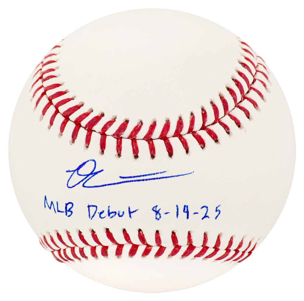 Owen Caissie Signed Rawlings Official MLB Baseball w/MLB Debut 8-14-25