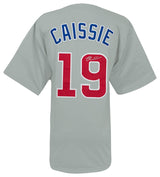 Owen Caissie Signed Grey Custom Baseball Jersey