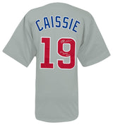 Owen Caissie Signed Grey Custom Baseball Jersey w/Go Cubs Go