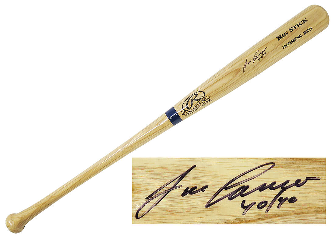 Jose Canseco Signed Rawlings Blonde Big Stick Baseball Bat w/40-40