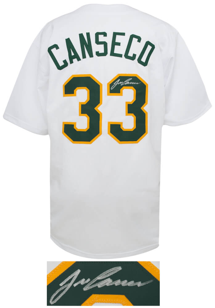 Jose Canseco Signed White Custom Baseball Jersey