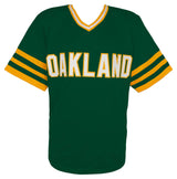 Jose Canseco Signed Green Throwback Custom Baseball Jersey w/88 AL MVP