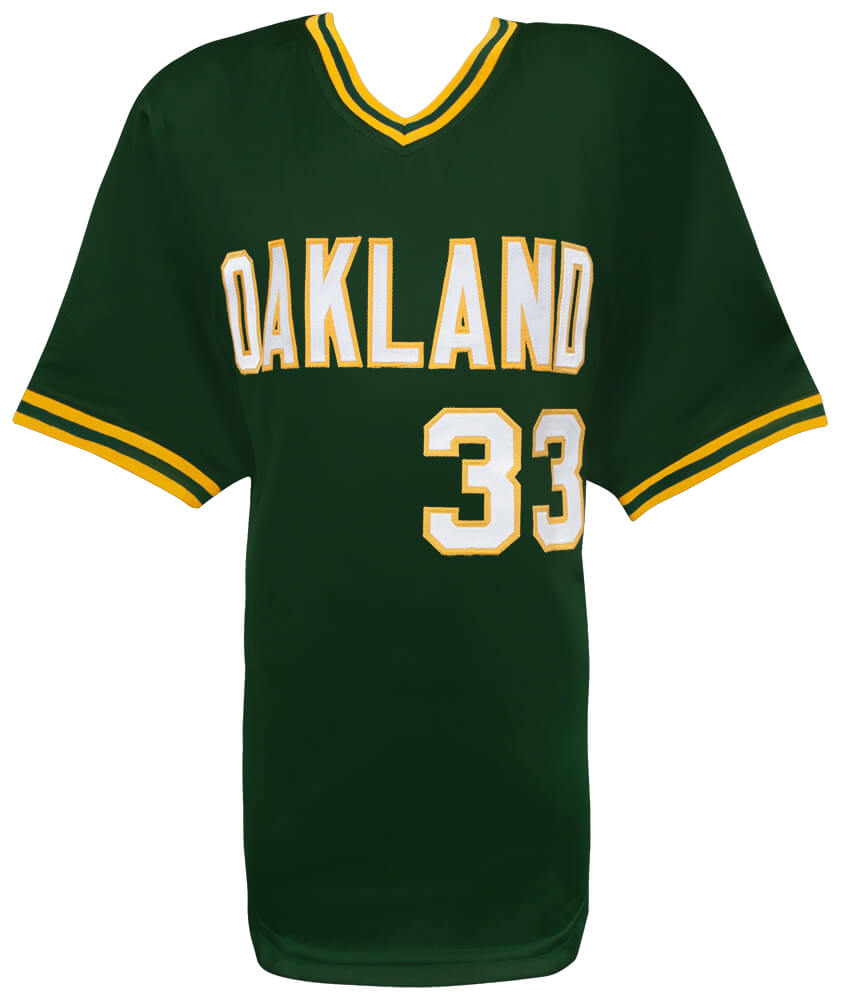 Jose Canseco Signed Green Throwback Custom Baseball Jersey
