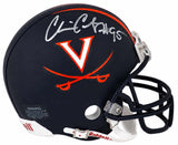 Chris Canty Signed Virginia Cavaliers Riddell (VSR4) Mini Helmet