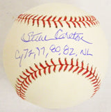 Steve Carlton Signed Rawlings Official MLB Baseball w/NL CY 72,77,80,82
